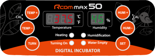 R-com com Max 50 Mx50 Incubator